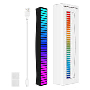 Sound Reactive LED Light Bar RGB Colorful APP Control Audio Music Rhythm Dynamic Strip Light for Car Gaming PC TV Room In Australia - Darrahopens