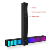 Sound Reactive LED Light Bar RGB Colorful APP Control Audio Music Rhythm Dynamic Strip Light for Car Gaming PC TV Room In Australia - Darrahopens