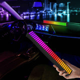 Sound Reactive LED Light Bar RGB Colorful APP Control Audio Music Rhythm Dynamic Strip Light for Car Gaming PC TV Room In Australia - Darrahopens