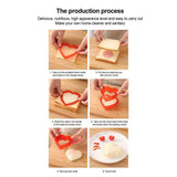 Triangle Sandwich Cutter Sealer Bread Decruster Pancake Maker DIY Cutters Bento Box Sandwich Decruster Press Mold for Kids