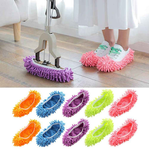 10Pcs Mop Slippers for Floor Cleaning Removable Mop Head Shoes Cover Microfiber Mops Shoes Dust Hair Cleaner Sweeping In Australia - Darrahopens