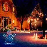 Christmas Fun Animated Ornaments Light String Garden Snow Glowing Decorative Frame Sign Indoor Outdoor Celebration Decor