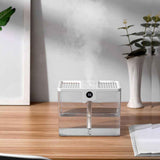1.5L Fully Transparent Air Humidifier Large Capacity Air Purifying Mist Maker 2 Modes Adjustable Essential Oil Diffuser In Australia - Darrahopens