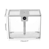 1.5L Fully Transparent Air Humidifier Large Capacity Air Purifying Mist Maker 2 Modes Adjustable Essential Oil Diffuser In Australia - Darrahopens