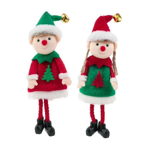 2 Pcs Christmas Elf Plush Dolls Christmas Tree Hanging Pendant Xmas Elf Soft Toy Plush Long Legged Elves Christmas Tree Decoration In Australia - Darrahopens