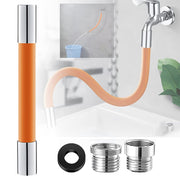 Universal Extension Tube with Connector 360° Free Bending Faucet Extender for Bathroom Sink Faucet for Kitchen and Bathroom
