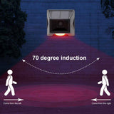 Solar Alarm Light with Motion Detector Outdoor Solar Strobe Light Remote Control Sound Alarm for Backyard Patch Farm Garage In Australia - Darrahopens
