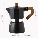 150ML/300ML Portable Aluminum Italian Style Espresso Maker Moka Pot Coffee Maker Household Mocha Cold Extract Pot for Making Cappuccino Latte In Australia - Darrahopens