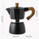 150ML/300ML Portable Aluminum Italian Style Espresso Maker Moka Pot Coffee Maker Household Mocha Cold Extract Pot for Making Cappuccino Latte In Australia - Darrahopens