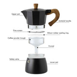 150ML/300ML Portable Aluminum Italian Style Espresso Maker Moka Pot Coffee Maker Household Mocha Cold Extract Pot for Making Cappuccino Latte In Australia - Darrahopens