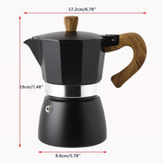 150ML/300ML Portable Aluminum Italian Style Espresso Maker Moka Pot Coffee Maker Household Mocha Cold Extract Pot for Making Cappuccino Latte