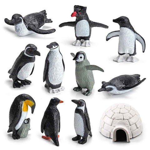11PCS PVC Penguin Figurines Cute Simulation Ocean Animal Penguin Figure Model Toys Children s Cognitive Animal Ornaments In Australia - Darrahopens