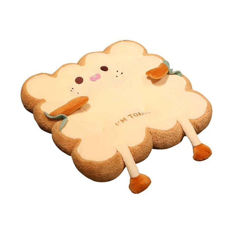 Cute Simulation Bread Toast Pillow Plush Doll Soft Stuffed Bread Cushion for Kids Aldult Gifts In Australia - Darrahopens
