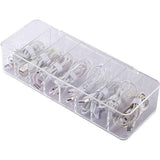 8 Grids Clear Plastic Cable Storage Box Data Cable Storage Container Save Space Cable Management Box for Storing Earrings Rings and Data Cables In Australia - Darrahopens