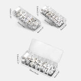 8 Grids Clear Plastic Cable Storage Box Data Cable Storage Container Save Space Cable Management Box for Storing Earrings Rings and Data Cables In Australia - Darrahopens