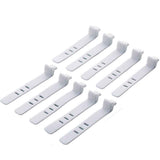 8 Grids Clear Plastic Cable Storage Box Data Cable Storage Container Save Space Cable Management Box for Storing Earrings Rings and Data Cables In Australia - Darrahopens