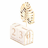 Manual Flip Calendar Wooden Perpetual Calendar Home Desktop Crafts Decoration for Office Study Coffee Shop In Australia - Darrahopens