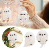 2Pcs Christmas Cute Owl Hanging Gift Simulation Animal Pendant Xmas Tree Pendant Home Holiday Party Decoration In Australia - Darrahopens