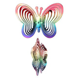 Wind Chimes Plastic Butterfly Reflective Rotating Windmill Decoration for Hanging Bring Happiness Outdoor Garden Decoration In Australia - Darrahopens
