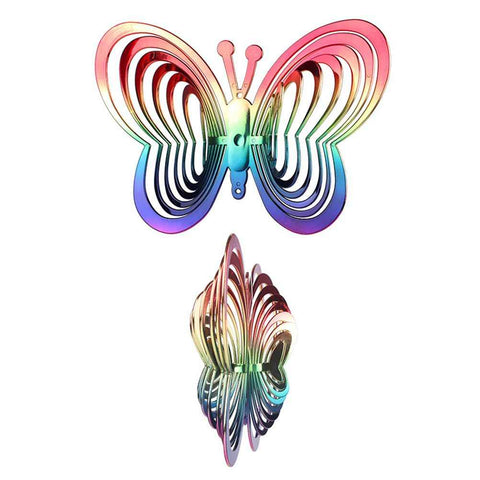 Wind Chimes Plastic Butterfly Reflective Rotating Windmill Decoration for Hanging Bring Happiness Outdoor Garden Decoration In Australia - Darrahopens