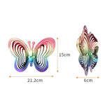 Wind Chimes Plastic Butterfly Reflective Rotating Windmill Decoration for Hanging Bring Happiness Outdoor Garden Decoration In Australia - Darrahopens