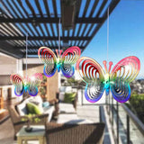 Wind Chimes Plastic Butterfly Reflective Rotating Windmill Decoration for Hanging Bring Happiness Outdoor Garden Decoration In Australia - Darrahopens