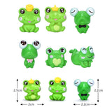 6Pcs Plastic Animal Cartoon Frog Micro Landscape Little Figurine Garden Ornaments Fish Tank Doll Decoration In Australia - Darrahopens