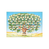 Family Tree Chart Family Tree Diagram 6 Generation Fillable Ancestry Chart DIY Canvas Genealogy Gifts Wall Decor