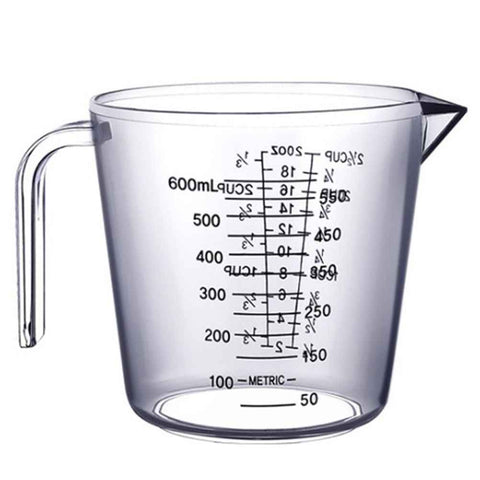 Plastic Measuring Jug 600ml Large Beaker Measuring Cups Graduated Jugs Measuring Jars for Cold Water Ice Tea Juice Beer Milk In Australia - Darrahopens