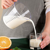 Plastic Measuring Jug 600ml Large Beaker Measuring Cups Graduated Jugs Measuring Jars for Cold Water Ice Tea Juice Beer Milk
