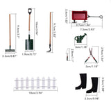 9pcs Miniature Dollhouse Set 1:12 Mini Garden Tools for Dollhouse Garden Miniature Decoration In Australia - Darrahopens