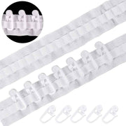 Curtain Tape Curtain Accessory Reusable Curtain Ruffle Tape Curtain Drawstring Belt Set for Pleated Curtain Head