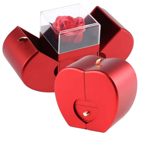 Christmas Gift Apple Box Wedding Ring Box Jewelry Rose Flower Box for Necklace Bracelet Birthday Party Valentine's Day New Year Gift In Australia - Darrahopens
