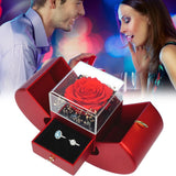 Christmas Gift Apple Box Wedding Ring Box Jewelry Rose Flower Box for Necklace Bracelet Birthday Party Valentine's Day New Year Gift