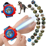 Children Projector Watch 3D 24 Pattern Dinosaur Projector Kids Story Educational Toy for Children Birthday Gifts