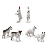 18PCS Polar Arctic Animal Toy Figurines Set Includes White Wolf White Owl White Arctic Rabbit Arctic Husky and Igloo Simulation Animal Model Gift for Kids In Australia - Darrahopens