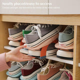5pcs/set Adjustable Shoe Organizer Double Layer Shoe Stacker Space Saving Home Shoe Rack Holder