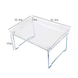 Large Capacity Desktop Storage Rack Clear Acrylic Kitchen Shelf Single Layer Office Desktop File Organizer In Australia - Darrahopens