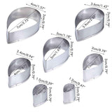 7Pcs/Set Rose Cutter Stainless Steel Water Drop Shape Fondant Flower Molds Petal Stencils Cutter Cake Decoration Tools In Australia - Darrahopens