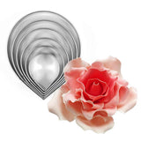 7Pcs/Set Rose Cutter Stainless Steel Water Drop Shape Fondant Flower Molds Petal Stencils Cutter Cake Decoration Tools In Australia - Darrahopens