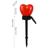 Outdoor Solar Garden Stake Lights Waterproof Solar Red Heart Shaped Pathway Lamps Landscape Lamp for Garden Lawn Decor In Australia - Darrahopens