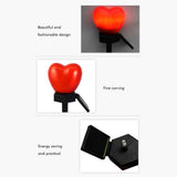 Outdoor Solar Garden Stake Lights Waterproof Solar Red Heart Shaped Pathway Lamps Landscape Lamp for Garden Lawn Decor In Australia - Darrahopens
