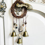 Witch Wind Chimes Wreath Handmade Witch Bells Protection Door Hangers Hanging Witch Bells Wind Chimes for Home Door In Australia - Darrahopens