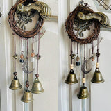 Witch Wind Chimes Wreath Handmade Witch Bells Protection Door Hangers Hanging Witch Bells Wind Chimes for Home Door In Australia - Darrahopens
