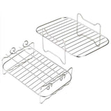 2Pcs Air Fryer Rack 304 Stainless Steel Dehydrator Rack with 4 Barbecue Sticks for 8QT Dual Basket Air Fryer In Australia - Darrahopens
