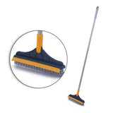Floor Scrub Brush with Detachable Long Handle 120° Rotating Shower Floor Scrubber Household Cleaning Brush for Bathroom Kitchen