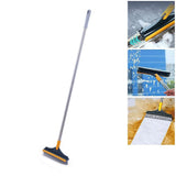 Floor Scrub Brush with Detachable Long Handle 120° Rotating Shower Floor Scrubber Household Cleaning Brush for Bathroom Kitchen