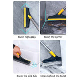 Floor Scrub Brush with Detachable Long Handle 120° Rotating Shower Floor Scrubber Household Cleaning Brush for Bathroom Kitchen In Australia - Darrahopens