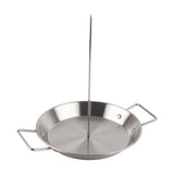 Vertical Skewer for Grill Brazilian Vertical Spit Stand Stainless Steel Barbecue Grilling Accessory with 3 Removable Spikes