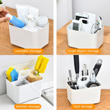 Shower Caddy with Compartments Desktop Organizer Divided Shower Organizer Caddy Shower Caddy Tote for Dorm Shelf Cabinet